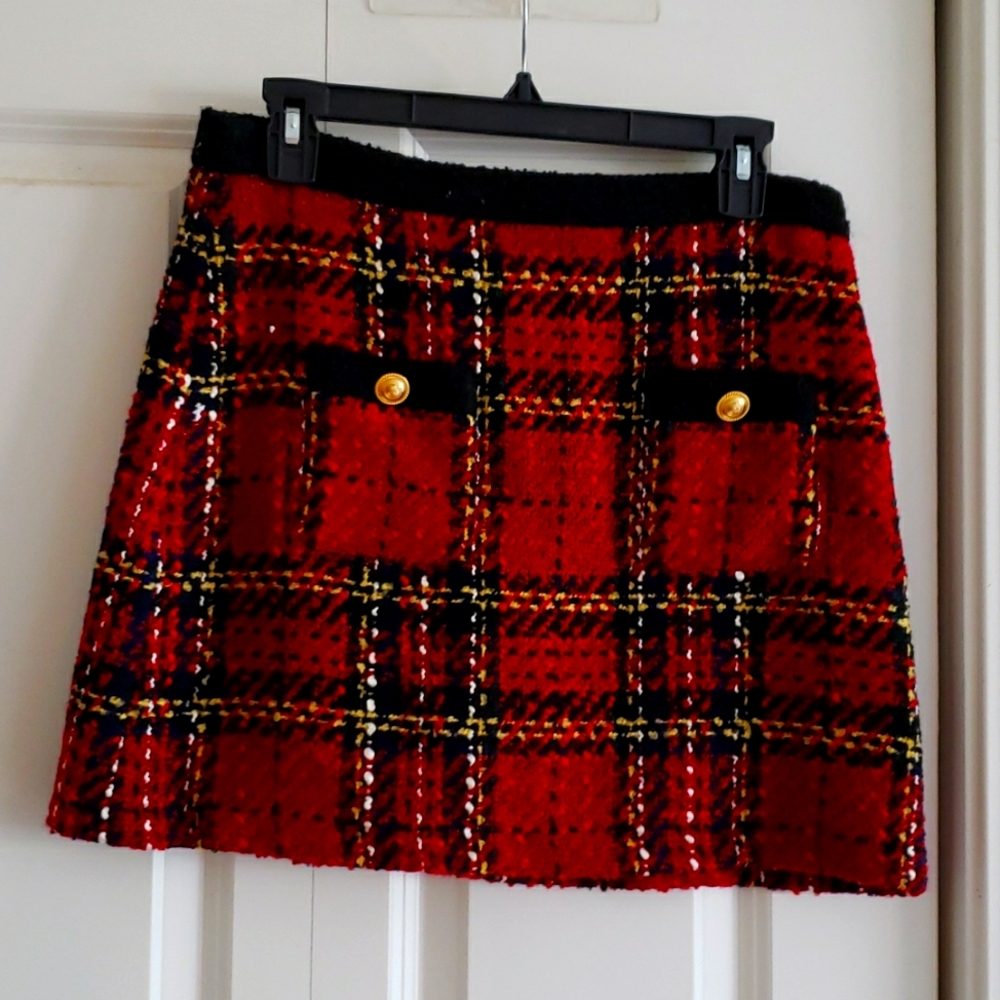 Zara Tweed Mini Skirt